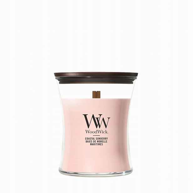 Střední vonná svíčka WoodWick Coastal Sunberry