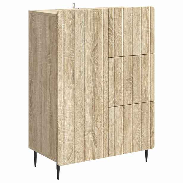 vidaXL Servírovací skříň Dub sonoma 66 x 34,5 x 91,5 cm