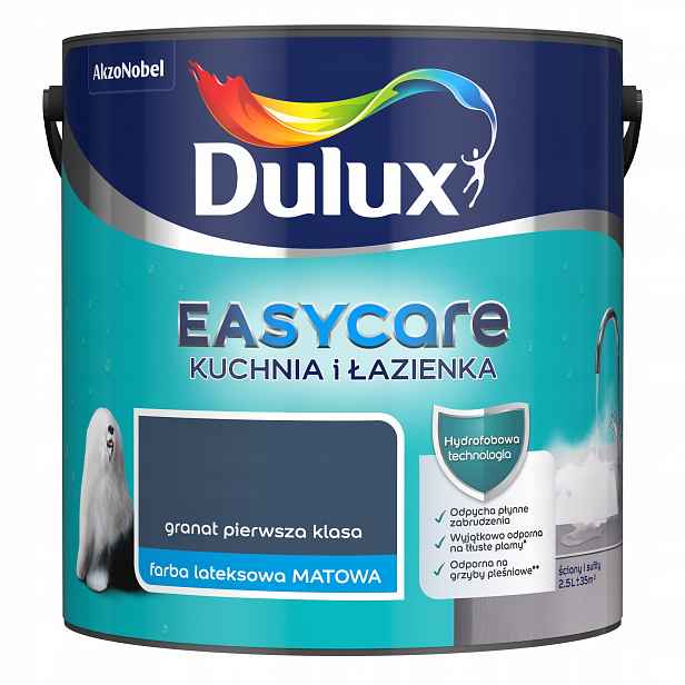 Dulux Barva Easycare Kuchyň A Koupelna 2,5L Granátová Prvotřídní