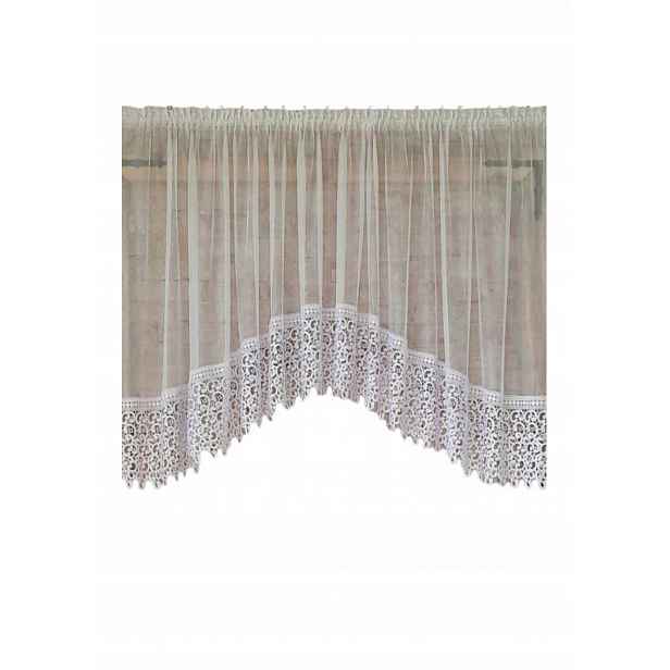 Hotová záclona 300x170 oblouk markýza,g30cm angličtina