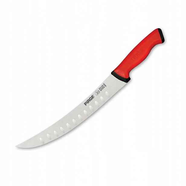 Řeznický nůž porcovací 210 mm Pirge Duo Butcher, červený