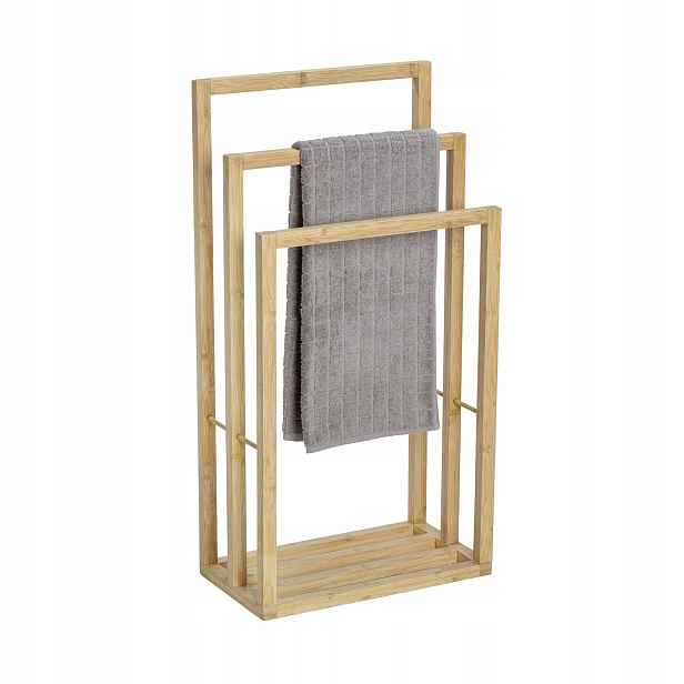 Stojan na ručníky Bambusový koupelnový věšák volně stojící 82 cm Wenko