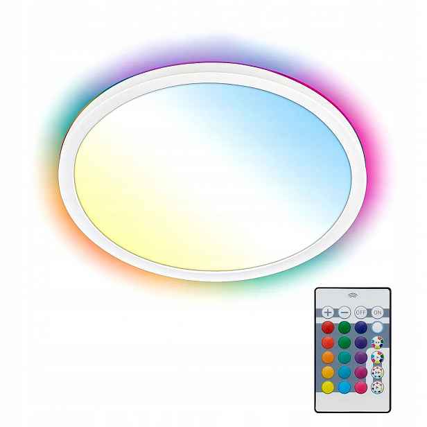 Stropní Svítidlo 18W Rgb na dálkové ovládání – stmívatelný, plochý Kuchyňský pokoj, chodba