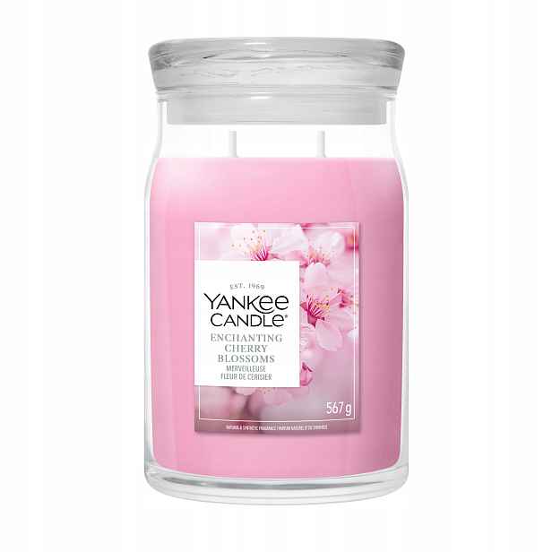 Velká vonná svíčka Yankee Candle Enchanting Cherry Blossom