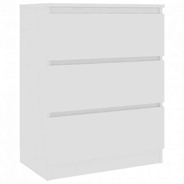 vidaXL Příborník bílý 60 x 35 x 76 cm kompozitní dřevo