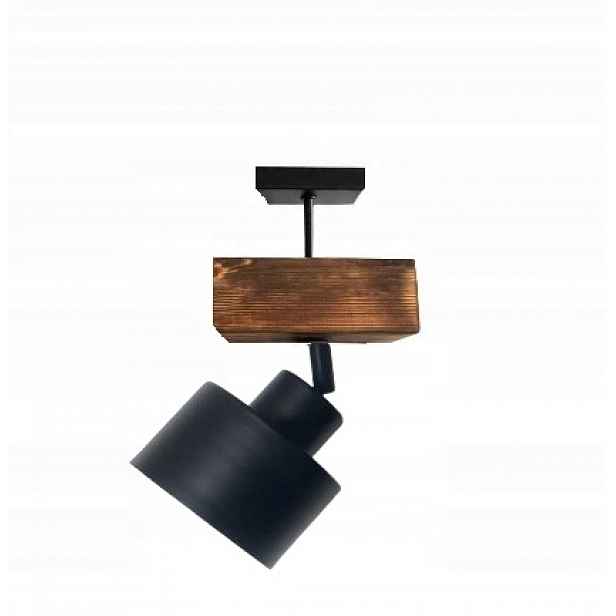 Lampa lustr dřevo silný trám1XE27 Loft drátěnka Barvy