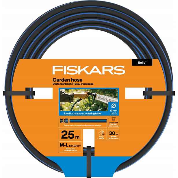 Fiskars Solid Univerzální zahradní hadice 13 mm 1/2 palce Na Zavlažování 25m