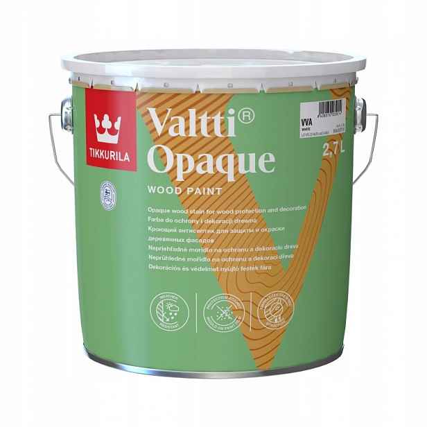 Tikkurila Valtti Opaque barva na dřevo Černá, Tmavé Barvy 2,7 l