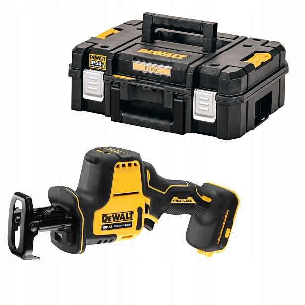 akumulátorová bezuhlíková šavlová pila, 18V DeWalt [DCS369NT-XJ]