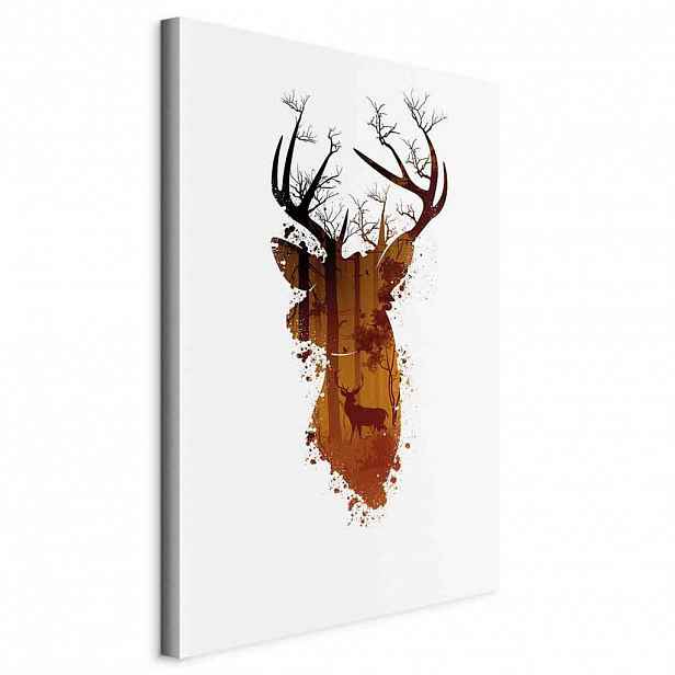artgeist MALBA NA PLÁTNĚ, abstraktní, zvířata, stromy, 40/60/1,2 cm