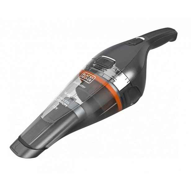 BLACK+DECKER - 7,2V AKU ruční vysavač, nabíjecí stanice, tmavě šedá/chrom NVC220WC-QW