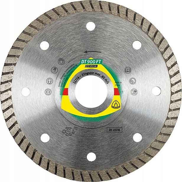 Diamantový kotouč na dlaždice 180x2x22,23 mm Dt 900 Ft Klingspor