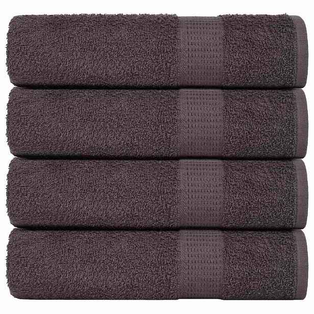 vidaXL Ručníky FROGN 4 ks antracitové 50x100 cm 360 g/m²
