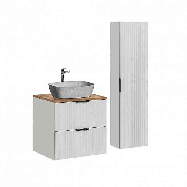 Petits-meubles KOUPELNOVÝ NÁBYTEK 60.6cm Adriel 2er-Set Bílá