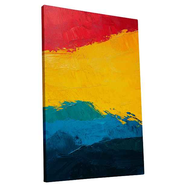 Obraz na plátně Barevný Abstraktní Světlý obraz do bytu, pokoje, obýváku 60x90