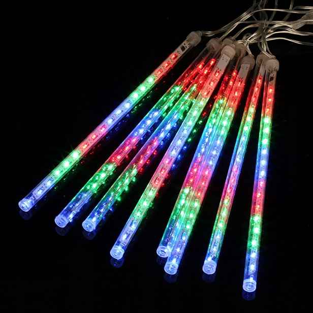 Lampy Rampouchy Meteory Padající Sníh 30 CM 8 Barev