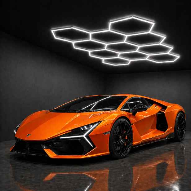 Led panel HEX11 315x229 Cm garáž dům obývací pokoj moderní Led stropní sada