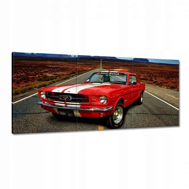 Obrazy 150x70 Červený Ford Mustang Usa