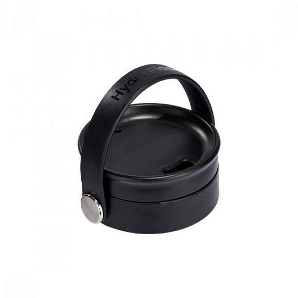 Termoizolační víčko na láhev, plastové, "Wide Sip", Black - Hydro Flas