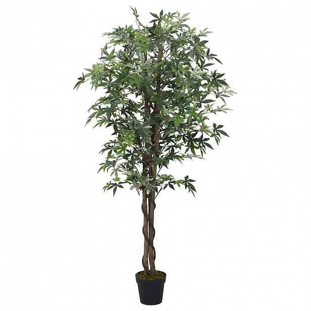 vidaXL Umělý javor 224 listů 80 cm zelený