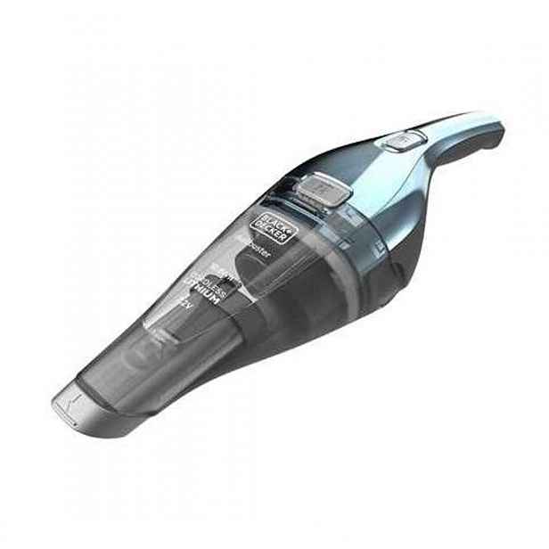 BLACK+DECKER - 7,2V AKU ruční vysavač, nabíjecí stanice, světlá modrá/chrom NVC220WBC-QW
