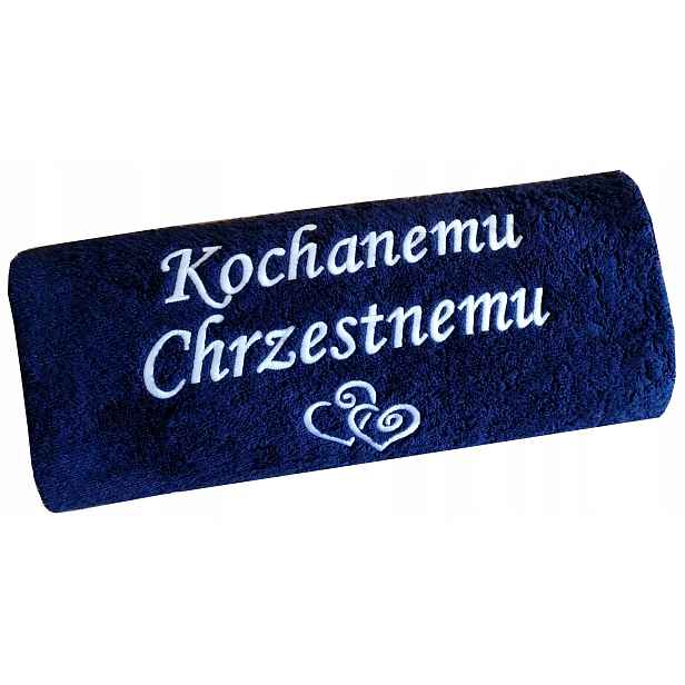 Dárek pro kmotra a kmotra Poděkování svaté přijímání Ručník s nápisem