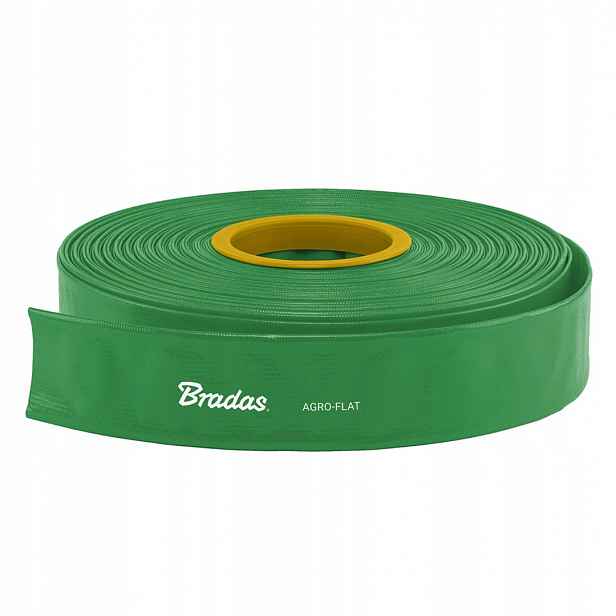 Hadice plochá Bradas WAF3B112050 Agroflat 1,5'' Pvc 50 m 3 bary zelená rolka