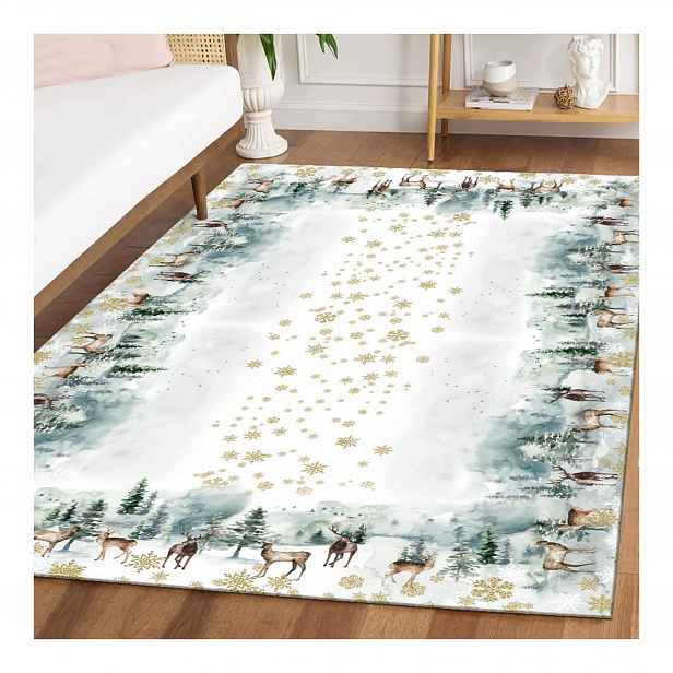 Koberec 160x220 zelený sob Pvc obývací pokoj