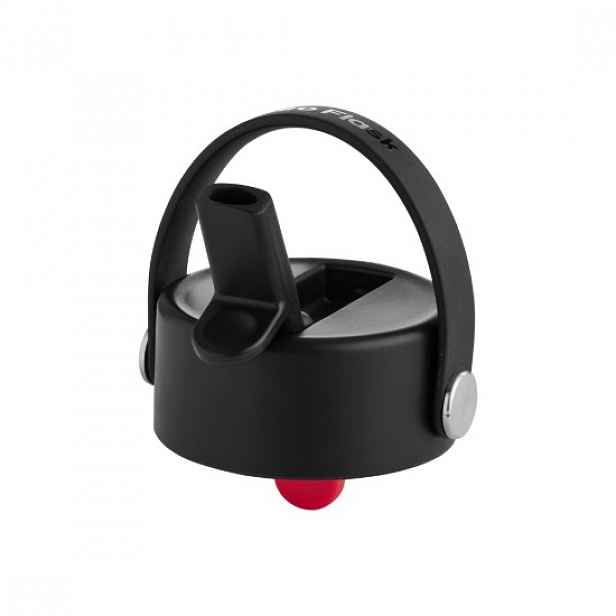 Uzávěr na termoizolační láhev, plast, "Wide Straw", Black - Hydro Flas