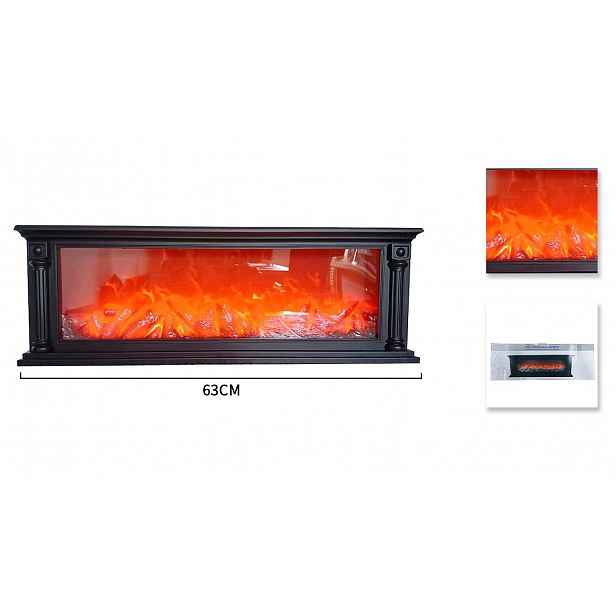 Velký Led krb Efekt plamene 63 cm Klasický dekorativní lampion Retro