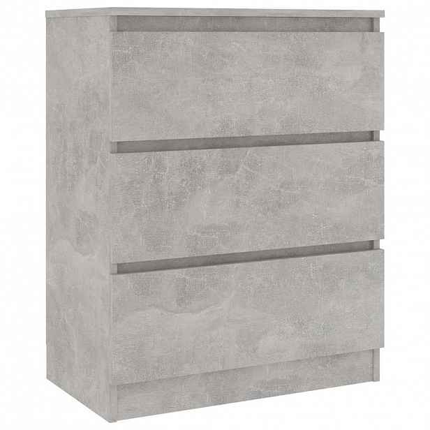 vidaXL Příborník betonově šedý 60 x 35 x 76 cm kompozitní dřevo