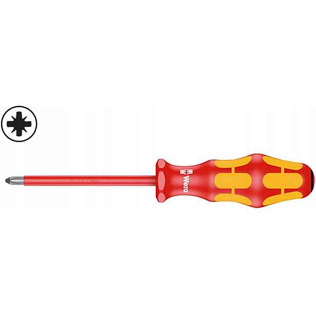 Izolovaný šroubovák PZ0 x 80 mm 1000 V křížový Kraftform 165i Vde 006160 Wera