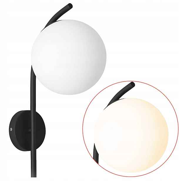 Nástěnná lampa Černá Loft E27 Nadčasové nástěnné svítidlo do ložnice 30 cm