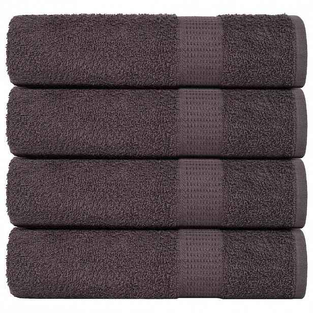 vidaXL Ručníky do sprchy FROGN 4 ks antracitové 70x140 cm 360 g/m²