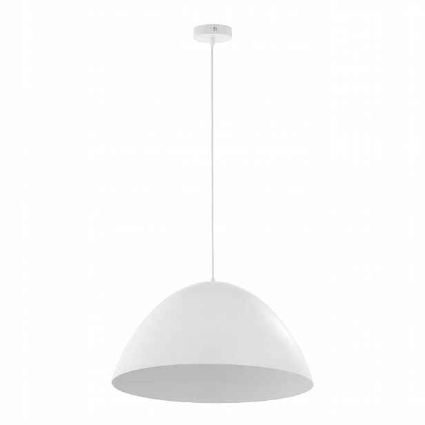Závěsná lampa Faro Bílá Kovová Stínidlo 1xE27 50 cm Stropní Moderní Dům