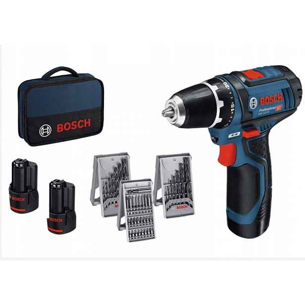 Bosch Gsr 12V-15 Aku Vrtačka Přenosný 2x 2.0Ah