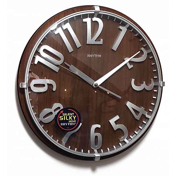 Čitelné Dřevěné Nástěnné Hodiny Rhythm 32 cm G106