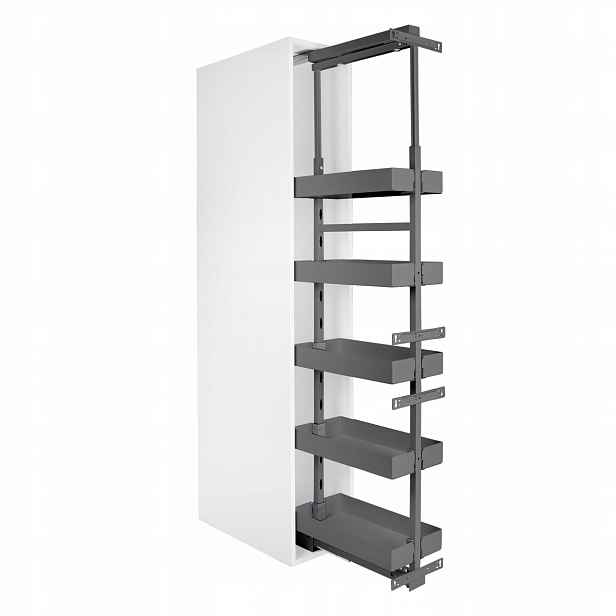 Koš do skříně Maxi 45 Vysoký Cargo Plné Dno Antracit 197-227 cm 6 Polic