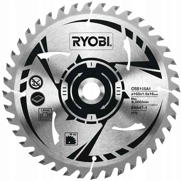 Ryobi Čepel 165 mm pro bezdrátovou kotoučovou pilu CSB165A1