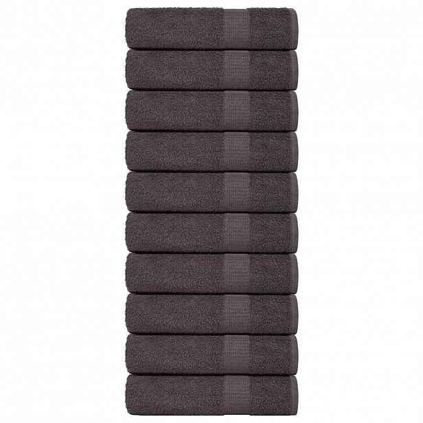 vidaXL Ručníky do sprchy FROGN 10 ks antracitové 70x140 cm 360 g/m²