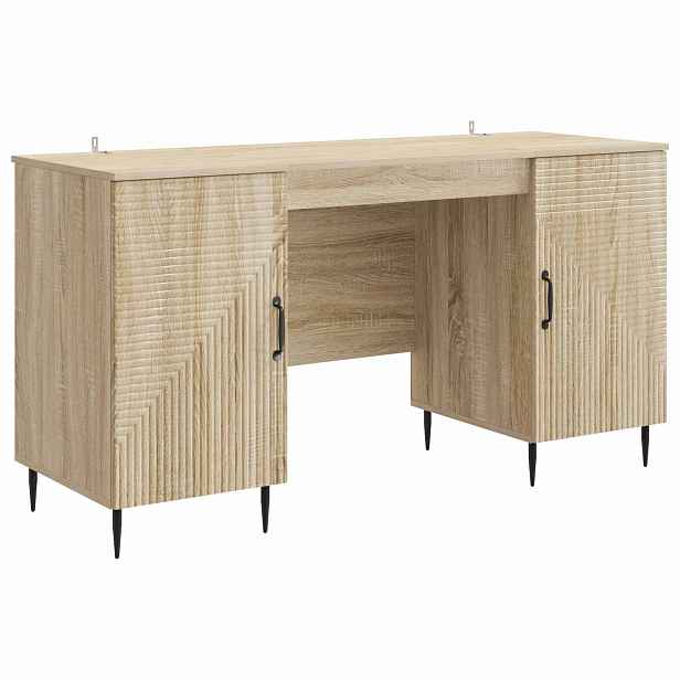 vidaXL Stůl Dub sonoma 142,5 x 50 x 75 cm Kompozitní dřevo
