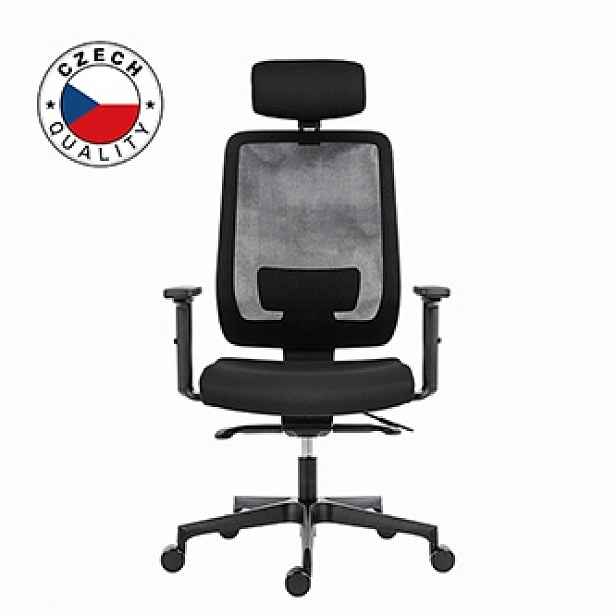 Powerton Ergo Lucie Ergonomická kancelářská židle, Černá