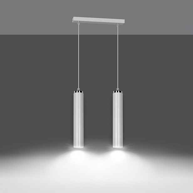 Stropní svítidlo Luna 2 bílá, 2x GU10, ocel, 100 cm
