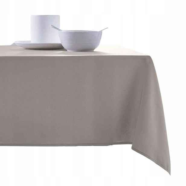 Ubrus Polyester Béžový 150 X 250 CM Obdélníkový
