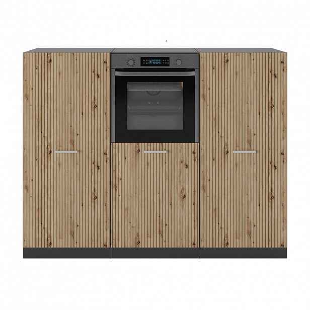 Vicco KUCHYŇSKÝ BLOK R-Line Dub Artisan/antracit 180 cm bez pracovní desky