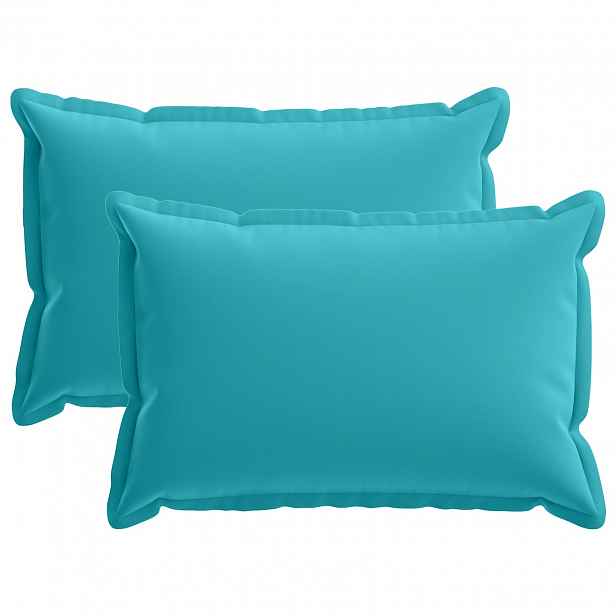 vidaXL Povlak na polštář 2 ks HOUTEN Tyrkysová 30 x 50 cm Polyester