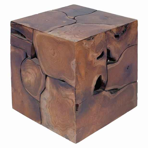 vidaXL Stolička hnědá 40x40x45 cm masivní teak