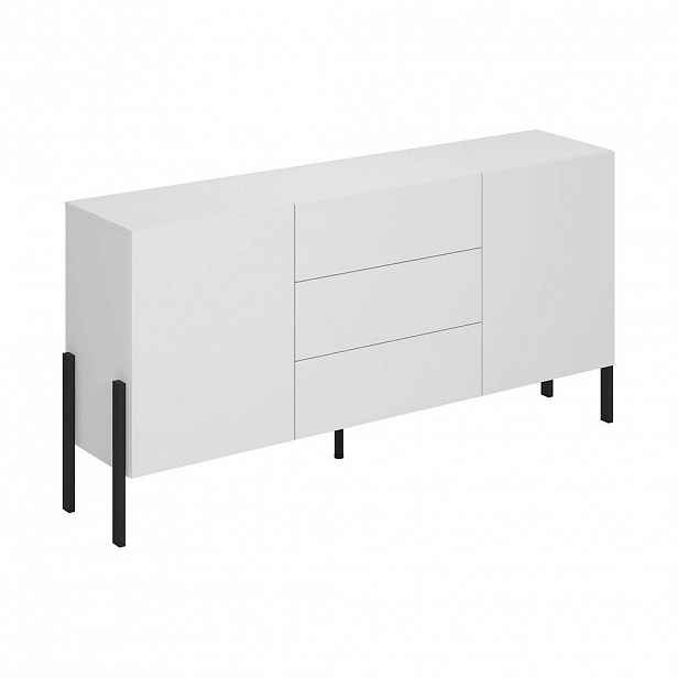 Petits-meubles SIDEBOARD Bérénice Matná bílá a černá
