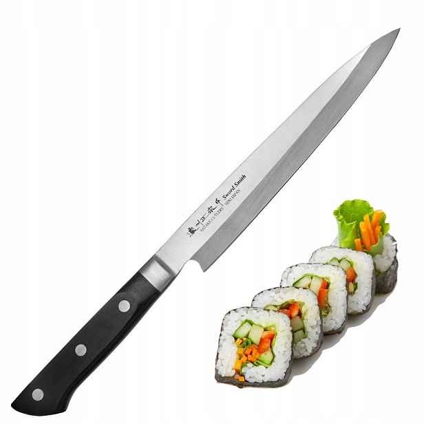 Satake Katsu Japonský Nůž na filetování Yanagi-Sashimi pro sushi 56HRC 21 cm