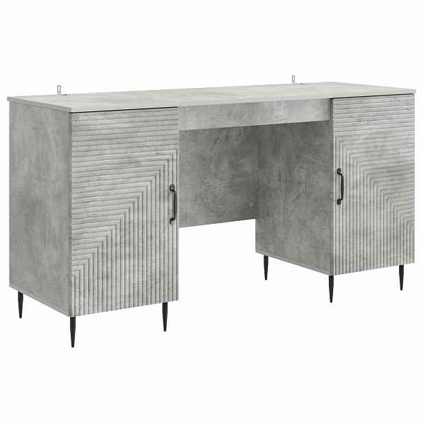 vidaXL Stůl Betonově šedá 142,5 x 50 x 75 cm Kompozitní dřevo